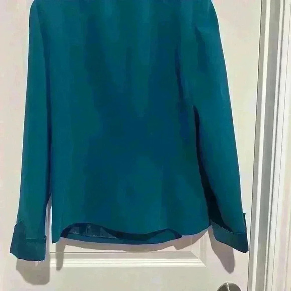 Size 12 Bahari Silk & Wool Blue Blazer/Jacket - Picture 4 of 4